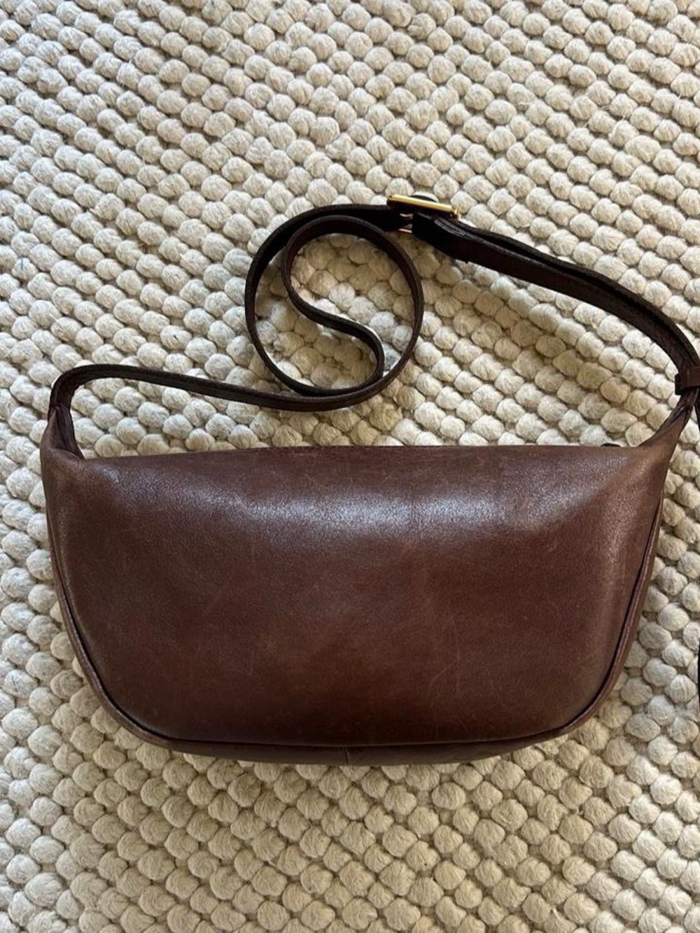 Madewell Dark Brown Leather Belt Bag